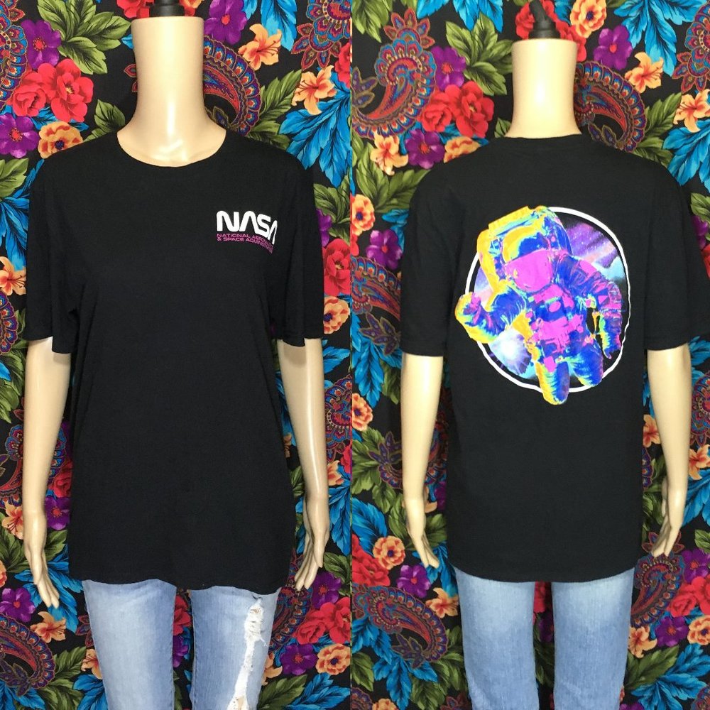 MEN'S HYPER SPACE SHIRT NASA ASTRONAUT TOP MEDIUM